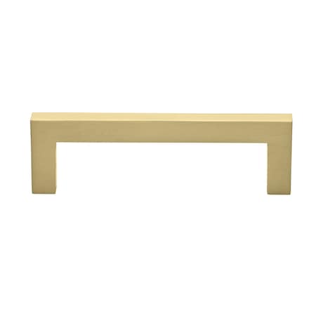 3-3/4 Inch Center To Center Solid Square Bar Pull Champagne Gold